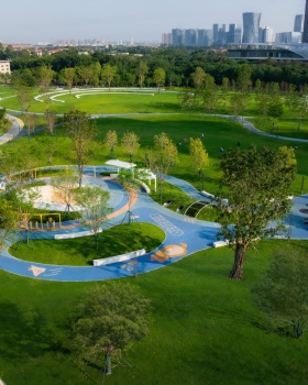 和祐国际医院人才社区配套公园,和祐国际医院外市政公园丨中国佛山丨广东天元建筑设计有限公司（睿住天元）