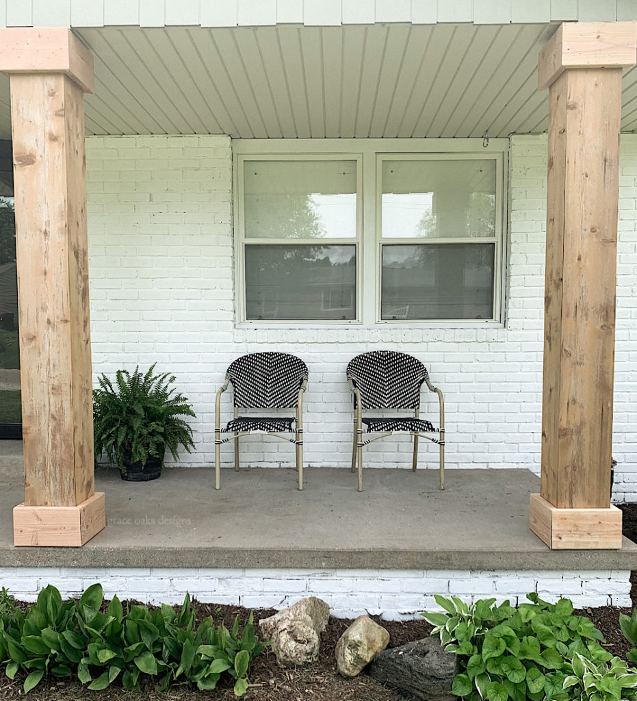 EXTERIOR REFRESH - WOOD SHUTTERS & PORCH COLUMNS | ORC WEEK 6 - Grace Oaks Designs-19