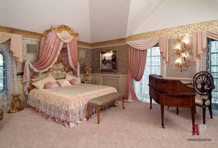 带哥特与东方风格元素的郊外住宅室内设计丨Дьячкова Марина（迪亚奇科娃·玛丽娜）-29