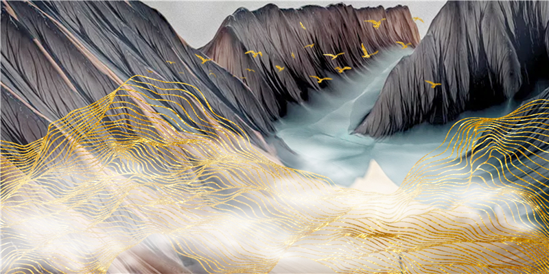 轻奢 新中式卧室装饰画之床头画-18