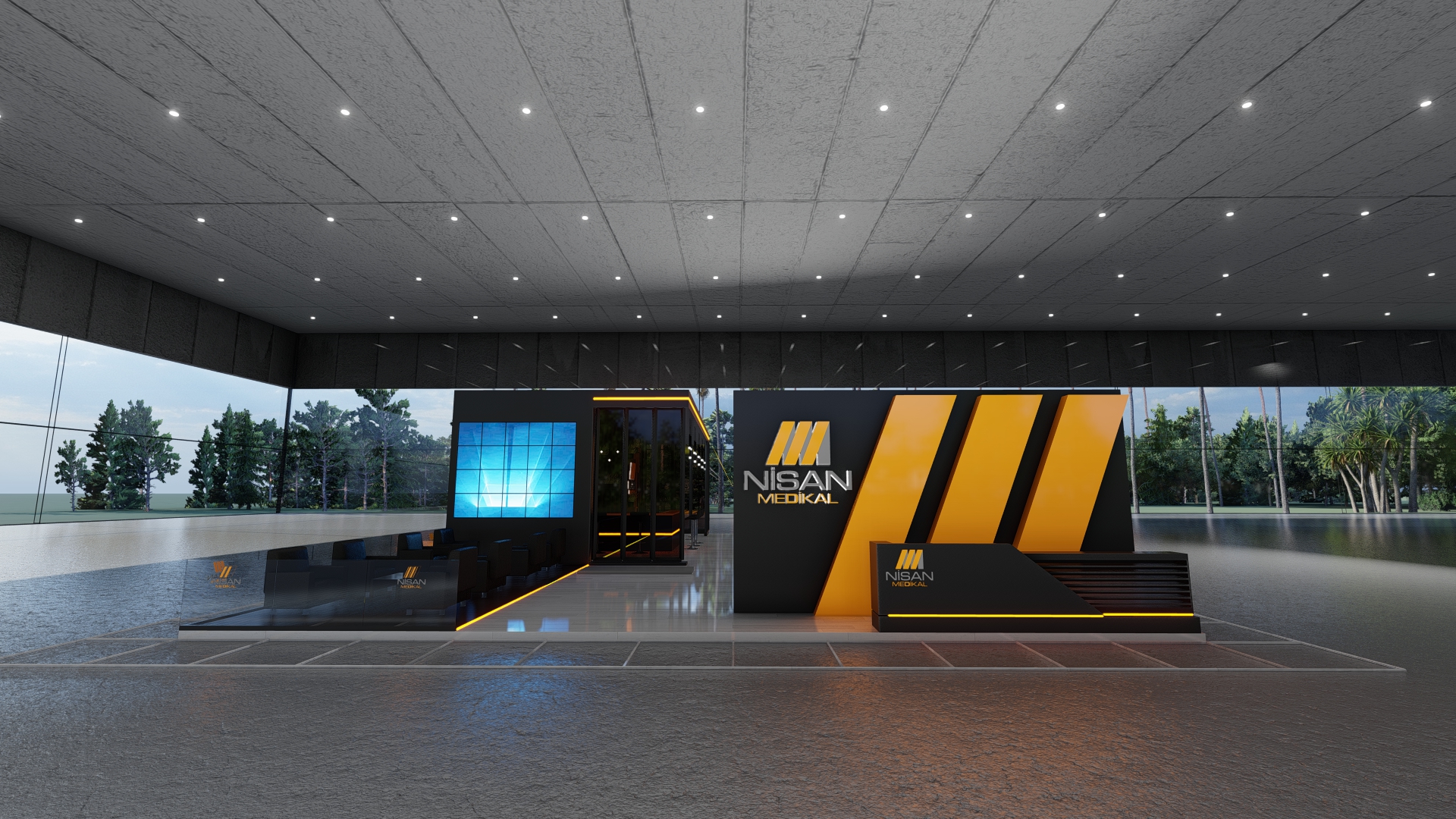 Nisan Medikal Booth Design-0