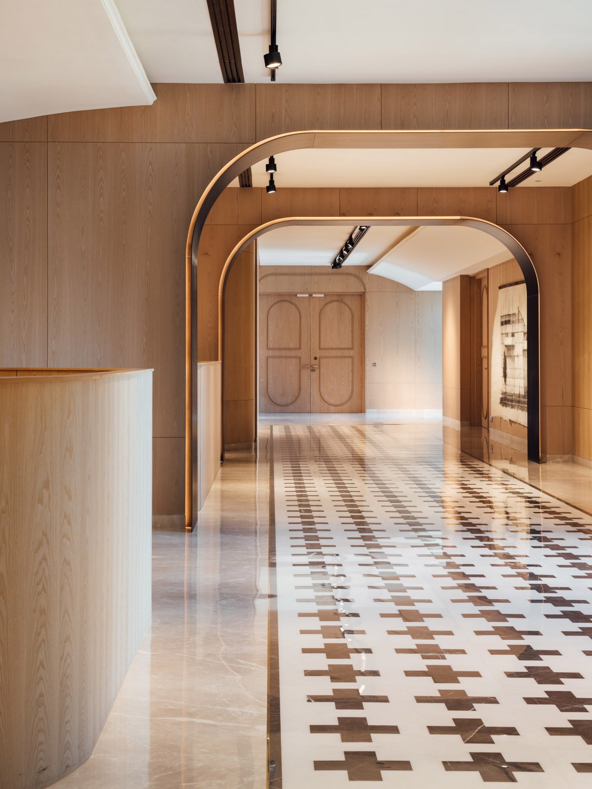 印度制药公司弧形拱门特色办公室设计-9