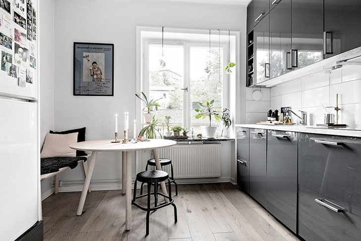 瑞典创意小公寓设计 | 玻璃墙与蓝色元素-14