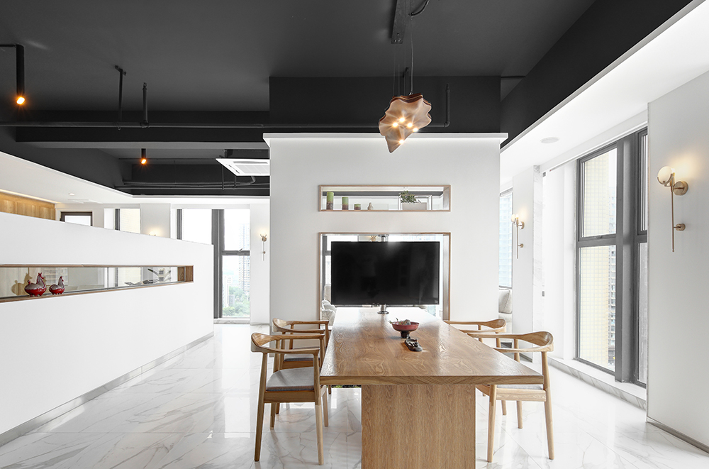 素雅写意，80 平米全开放式写字楼办公空间设计-13