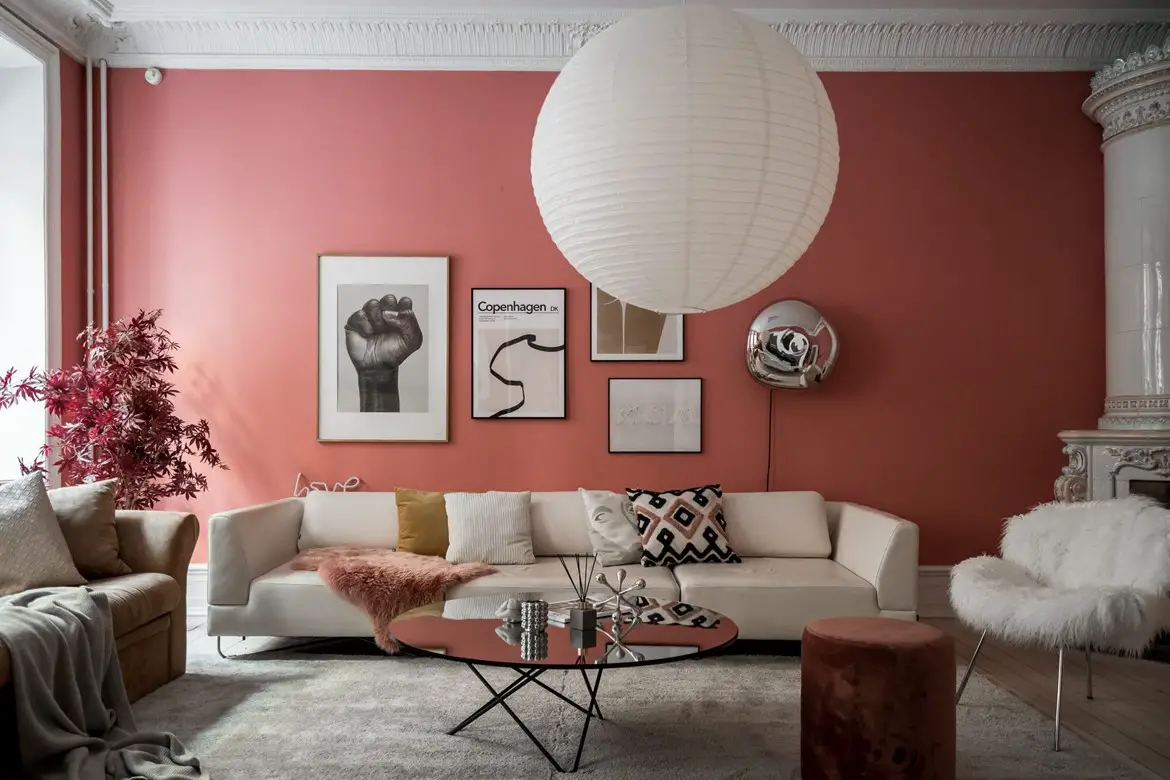 19 世纪瑞典公寓的柔和对比设计-2