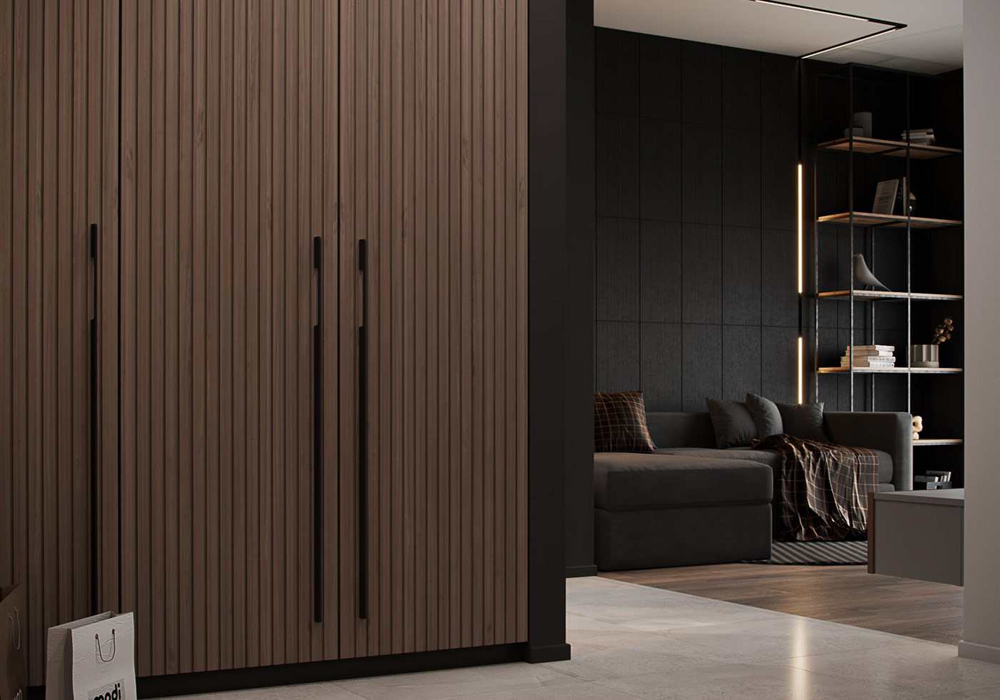 俄罗斯--黑色系公寓简约有质感-0