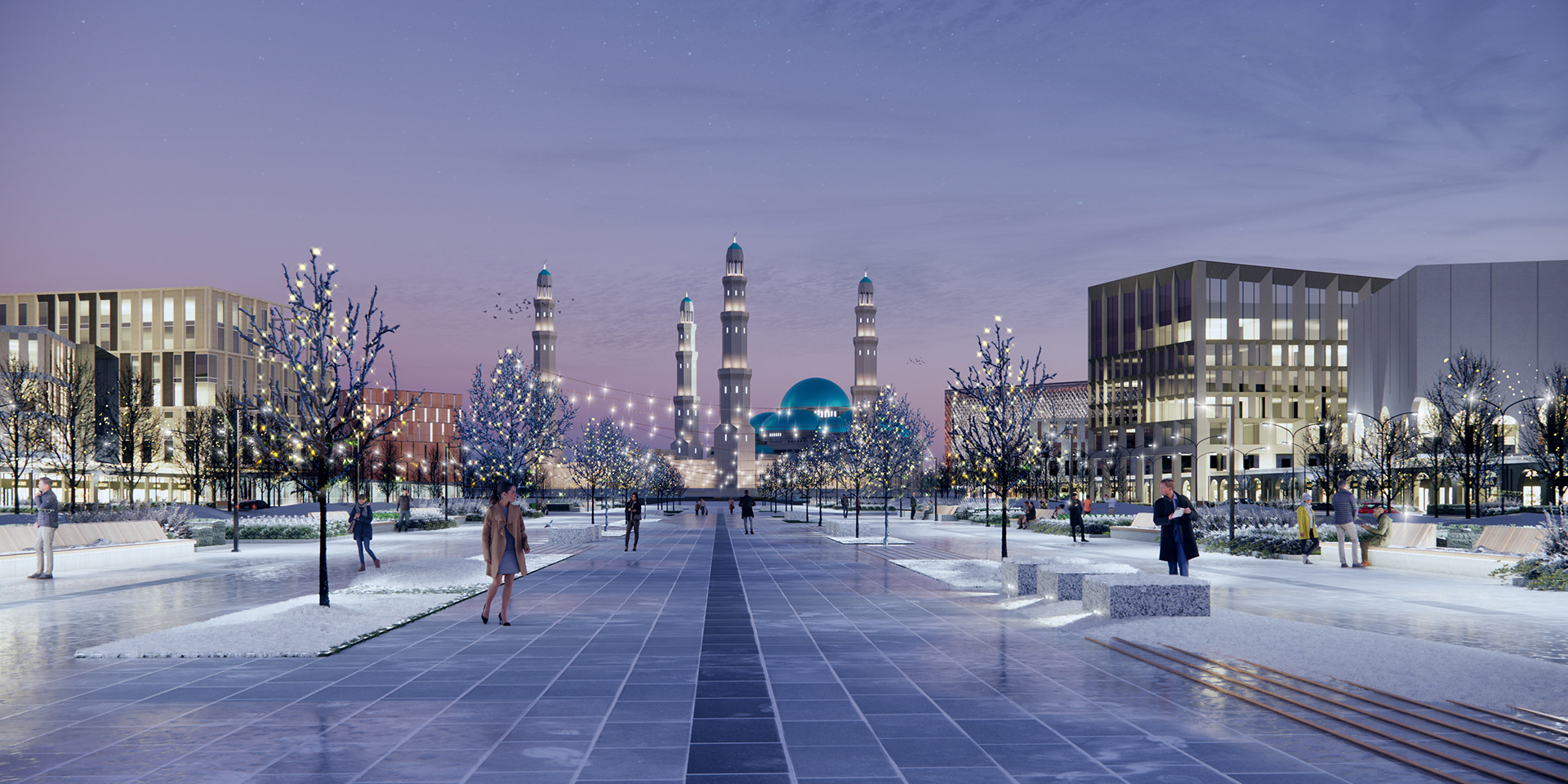 GRAND MOSQUE周边开发项目丨哈萨克斯坦丨LEVEL80 | architects（团队成员众多）-38