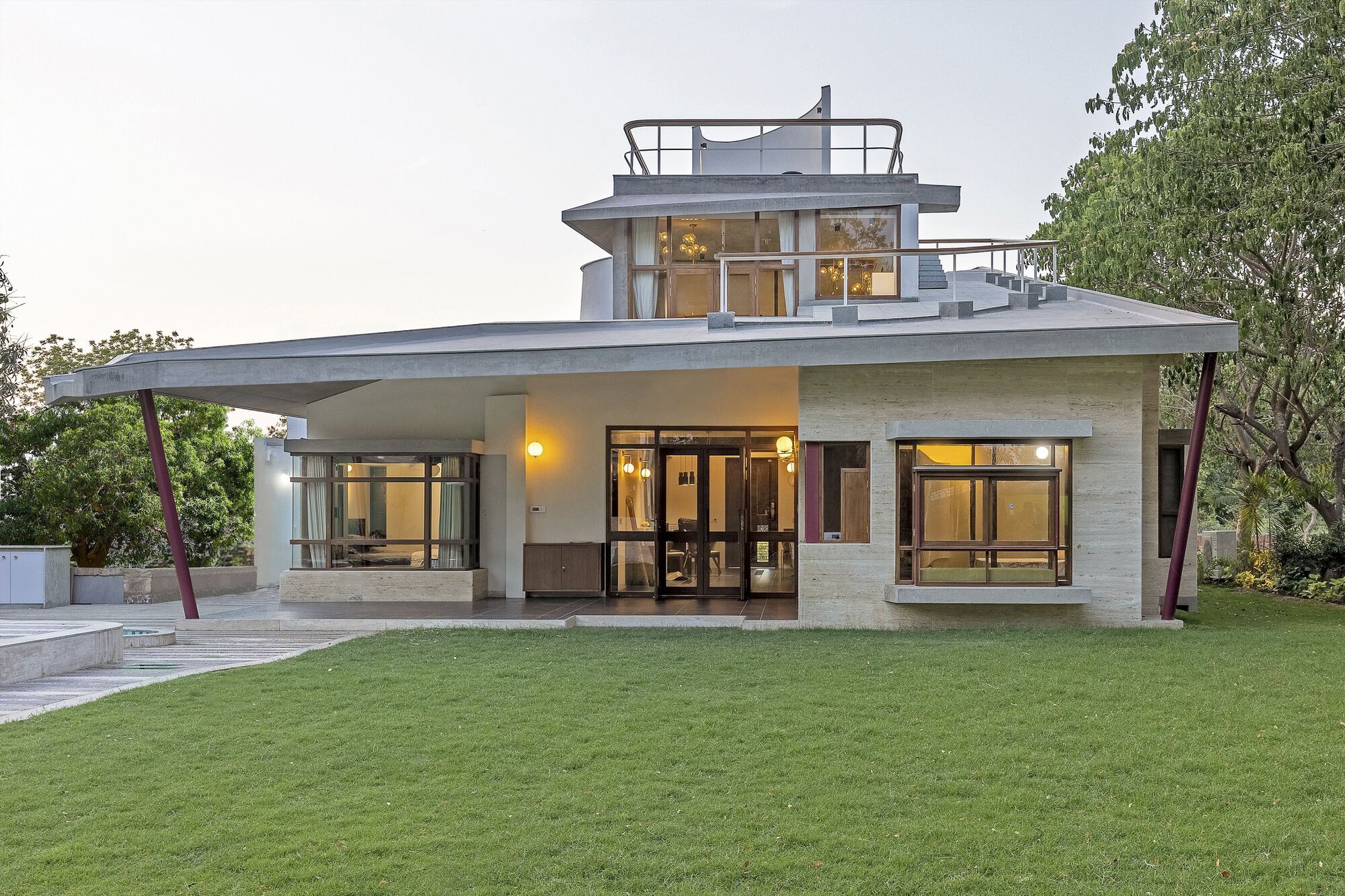 古尔莫哈尔格林斯的房子丨印度丨Studio 4000-36