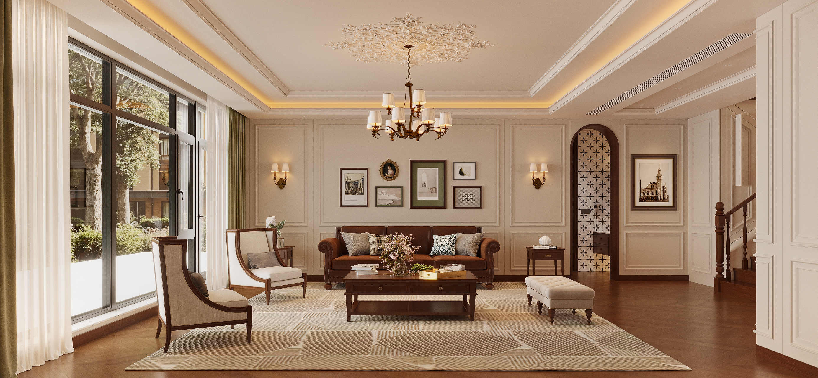 暖棕木质 + 奶油墙，我的治愈系复古家，宅家不想出门-5