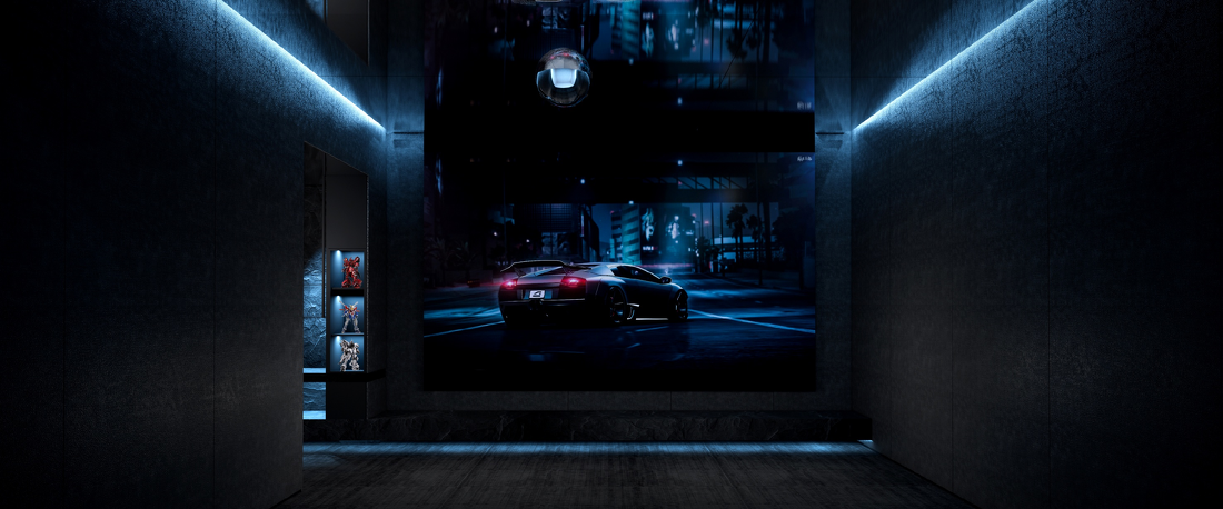 未来主义影院设计 | 多元化空间与材质的完美融合-14