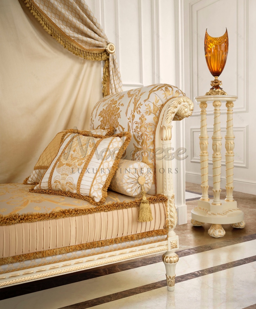 古典米色卧室提升纽约室内设计丨美国纽约丨MODENESE Luxury Interiors-25