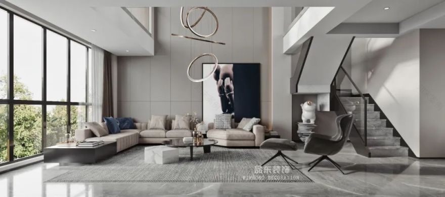 永江府现代简约家居设计丨中国台州丨品东装饰-125