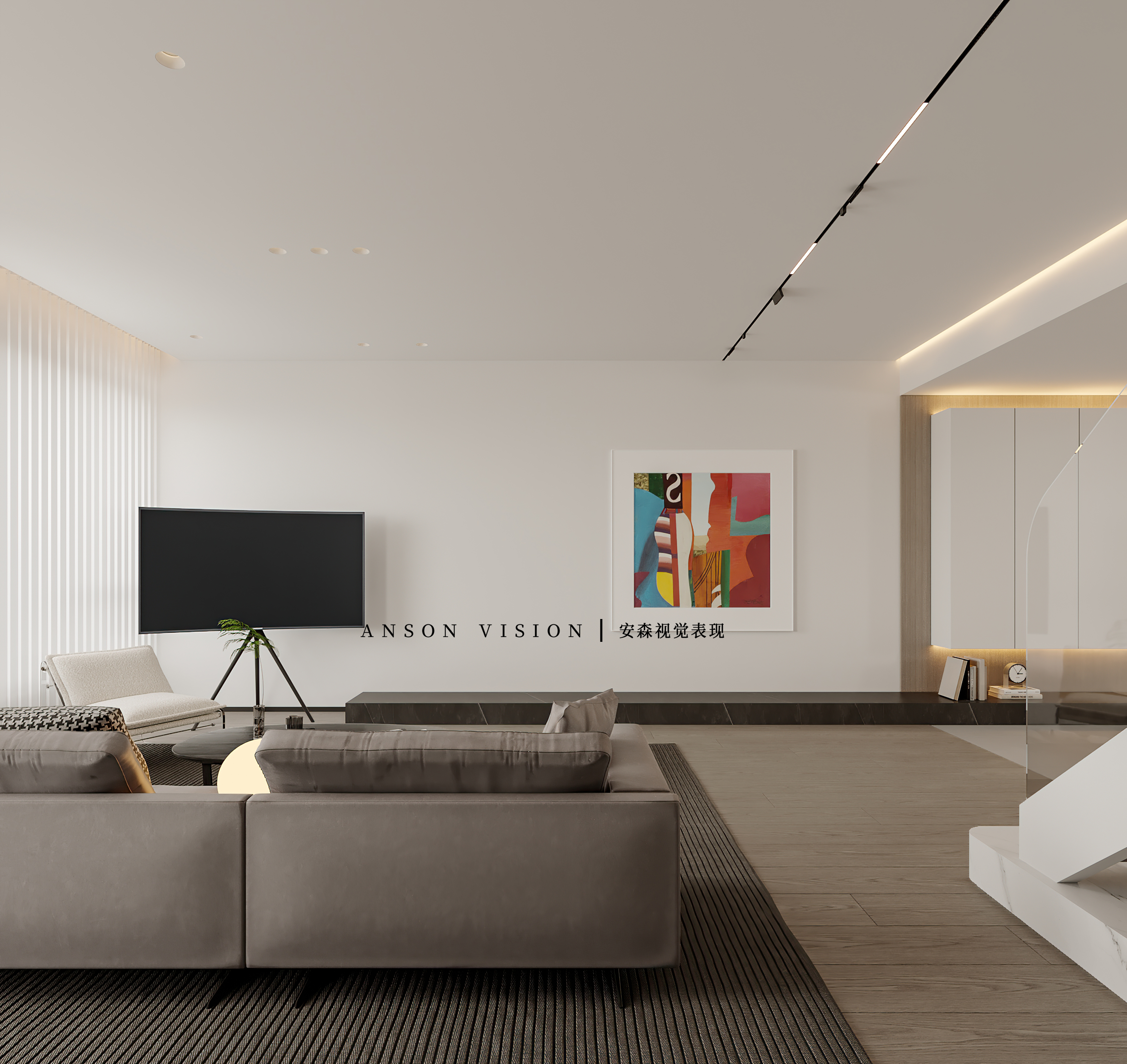 现代极简住宅丨Ansonvision·蒙头睡-3