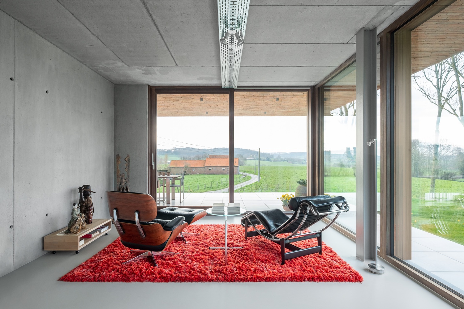 乡间清水混凝土别墅丨比利时丨马腾斯范凯米尔-12