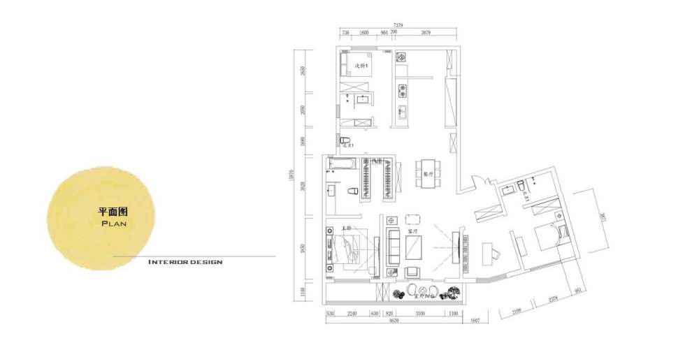 西安大明宫万科楼盘现代中式样板房-14