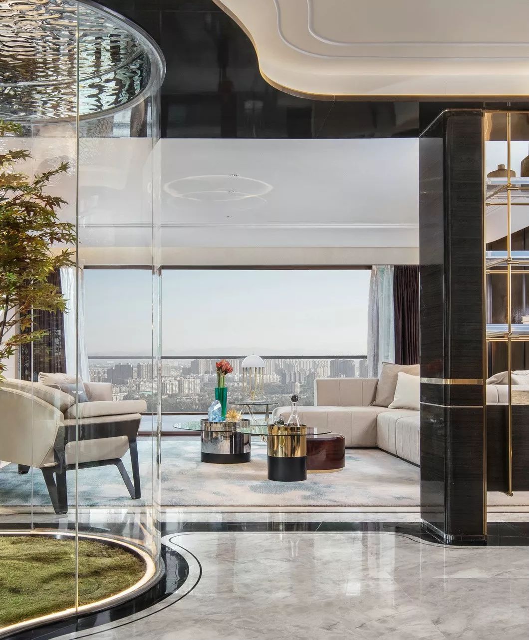 都会新贵之家 | 时尚白鹿豪宅,传统与现代的完美融合-16