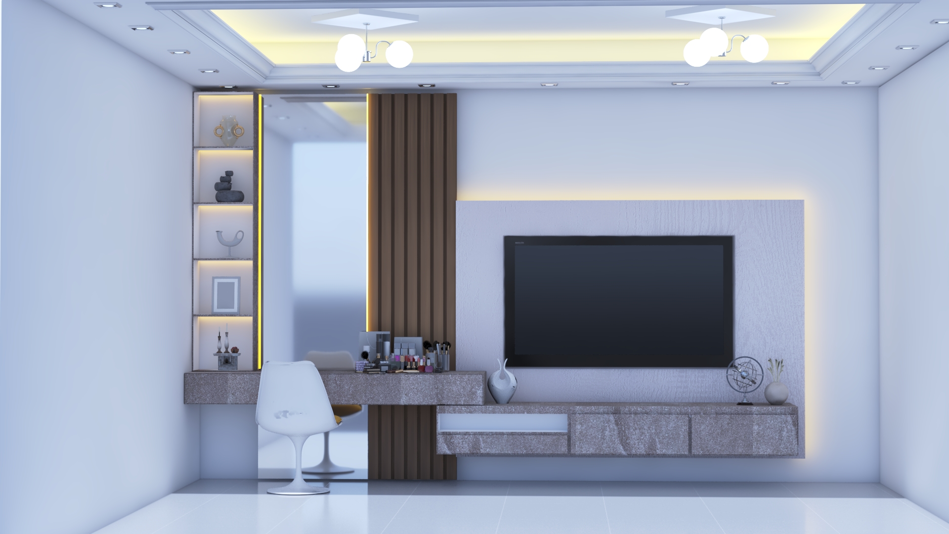WARDROBE & LED WALL-31