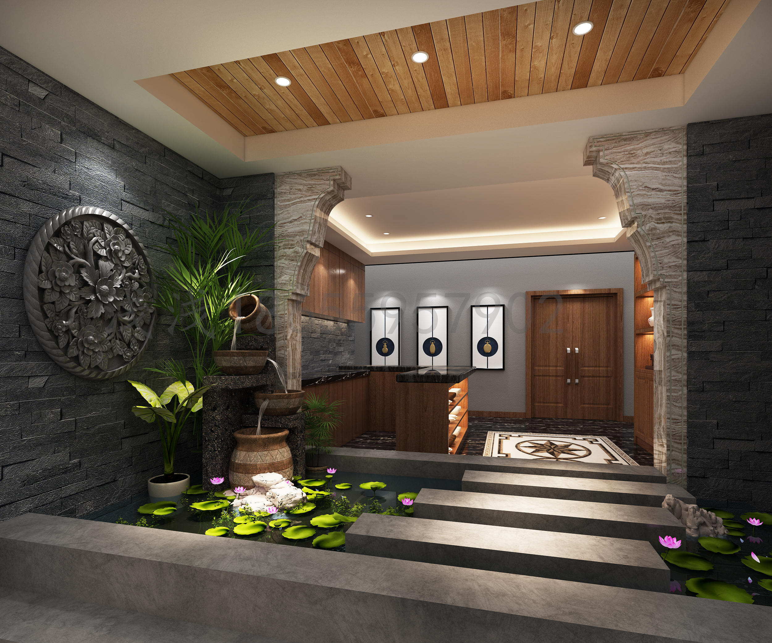 中式美学餐饮空间设计，低调方显奢华！-2