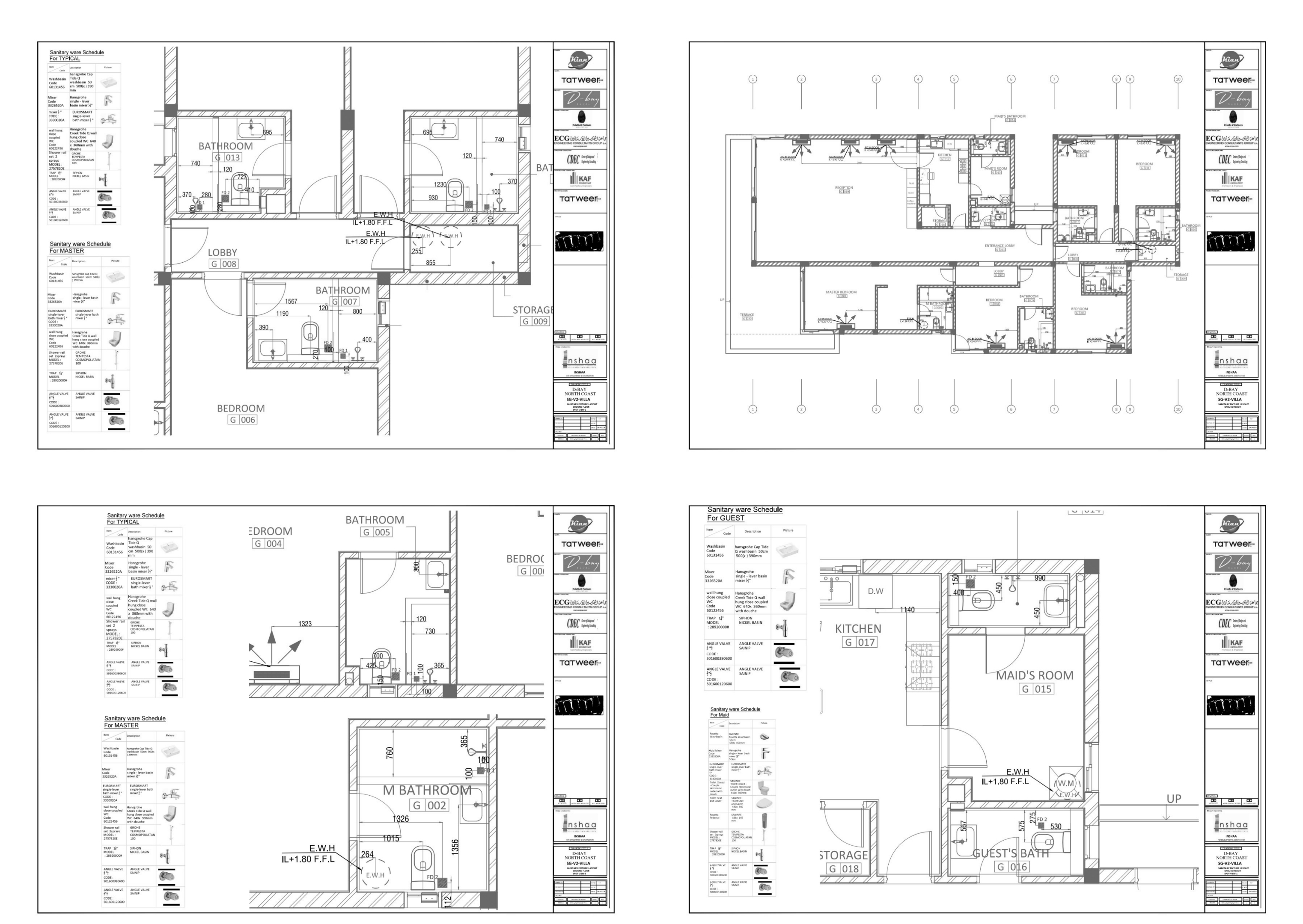 D  Bay卫生洁具建筑施工图相关项目-5