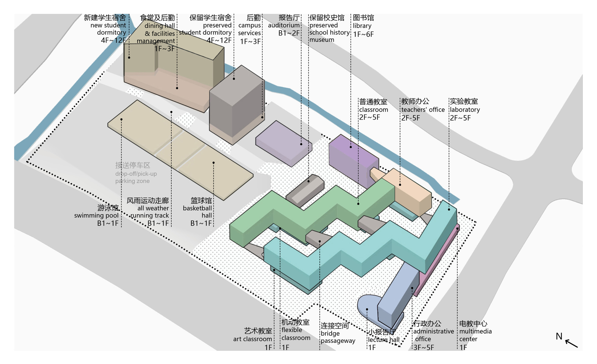 南京师范大学附属中学晓庄校区图书馆丨中国南京丨Atelier FCJZ-59