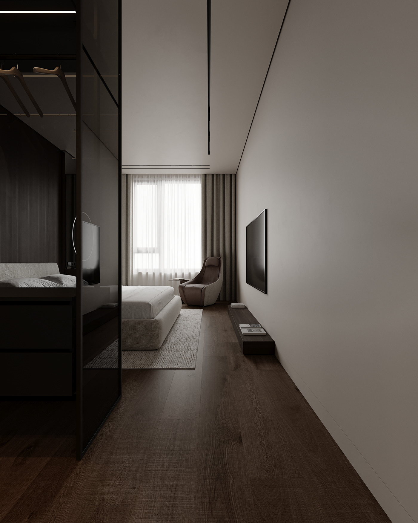 胡桃木灰调空间-24