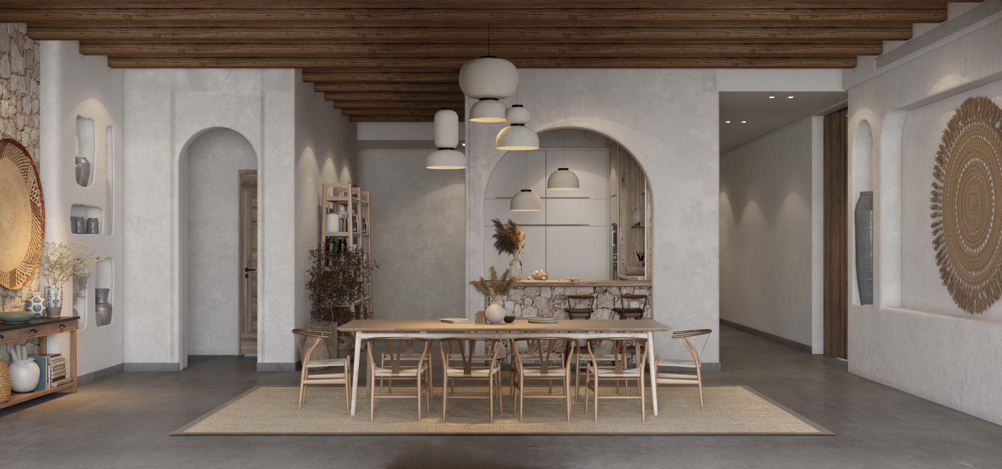 GF地中海风格别墅一层室内设计丨Decoratak Office-7