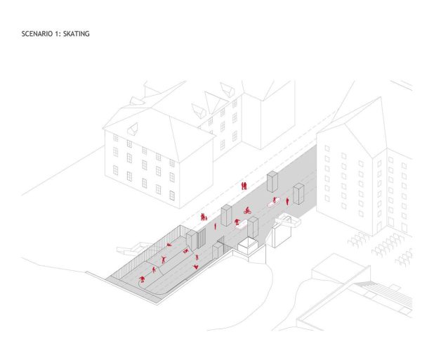 卢布尔雅那法比安桥下滑板公园丨卢布尔雅那Spacelab工作室-22