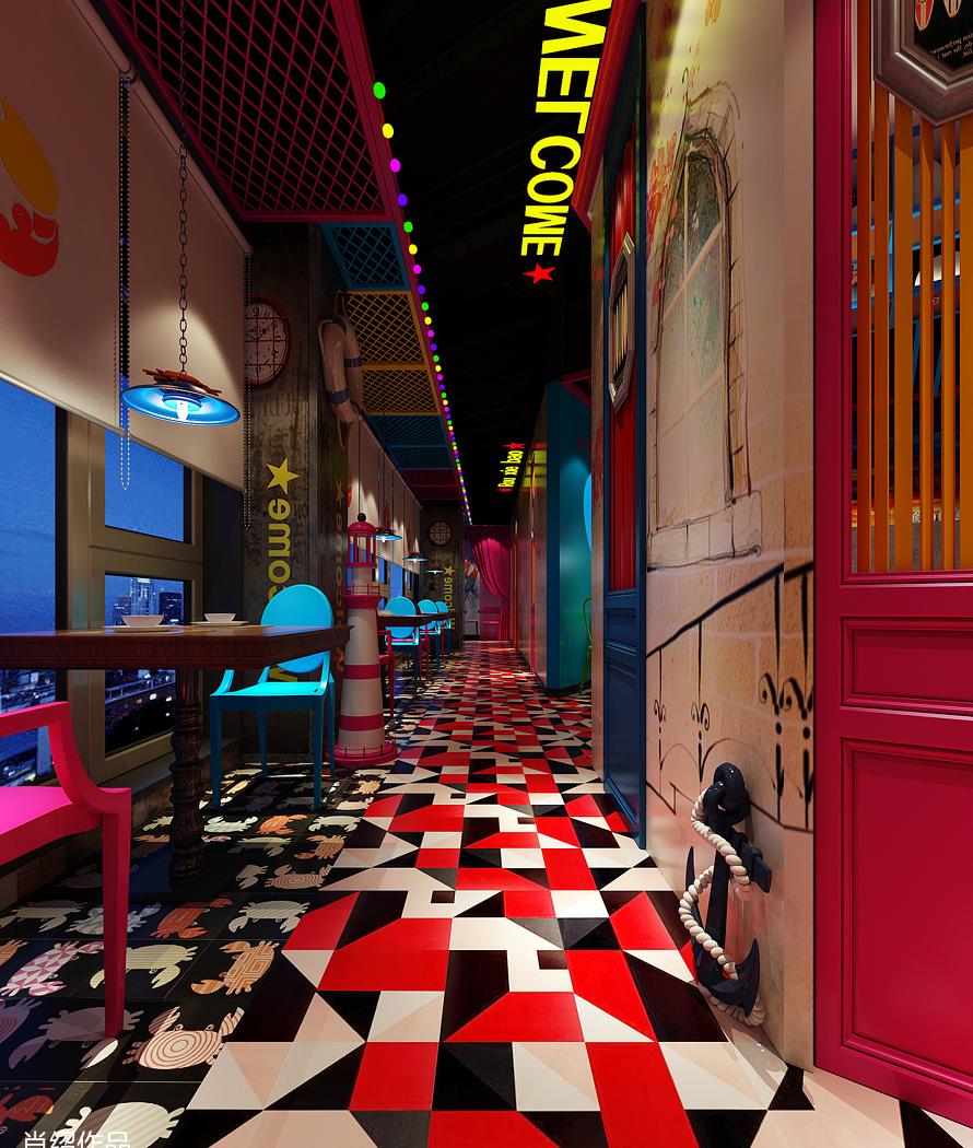 肉蟹煲特色餐厅设计赏析-10