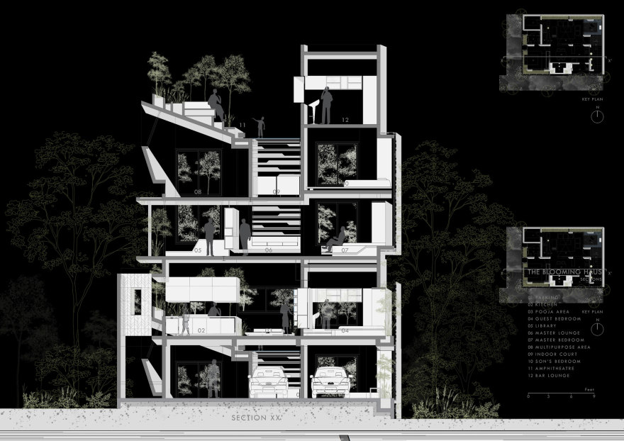 繁花居(注:这里Blooming可理解为盛开的、繁花似锦的,Haus在德语等语言中有房屋、住宅之意,结合整体语境这样翻译较合适,但如果有特定背景可能需调整) 丨印度班加罗尔丨Studio WhiteScape-22