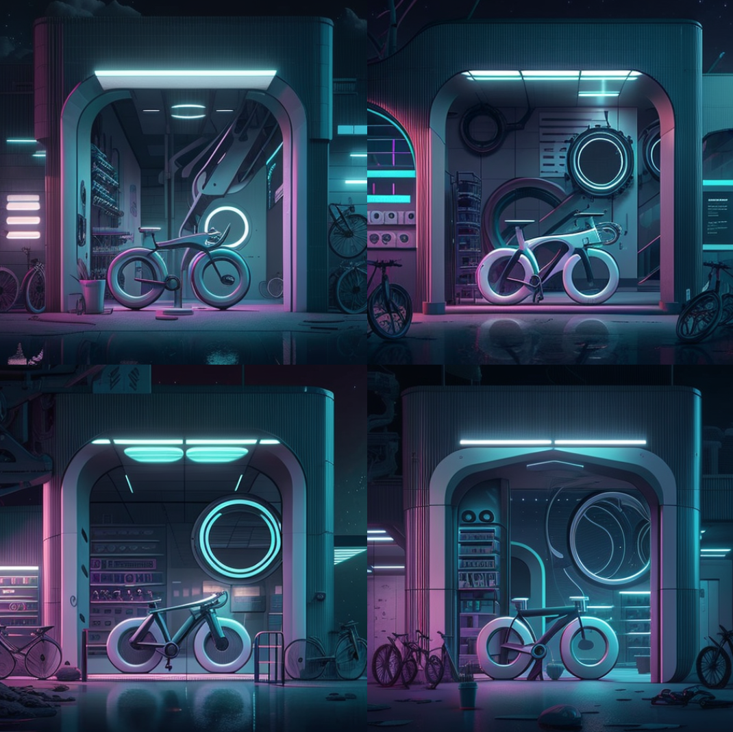 AI作品｜自行车店铺空间设计-3