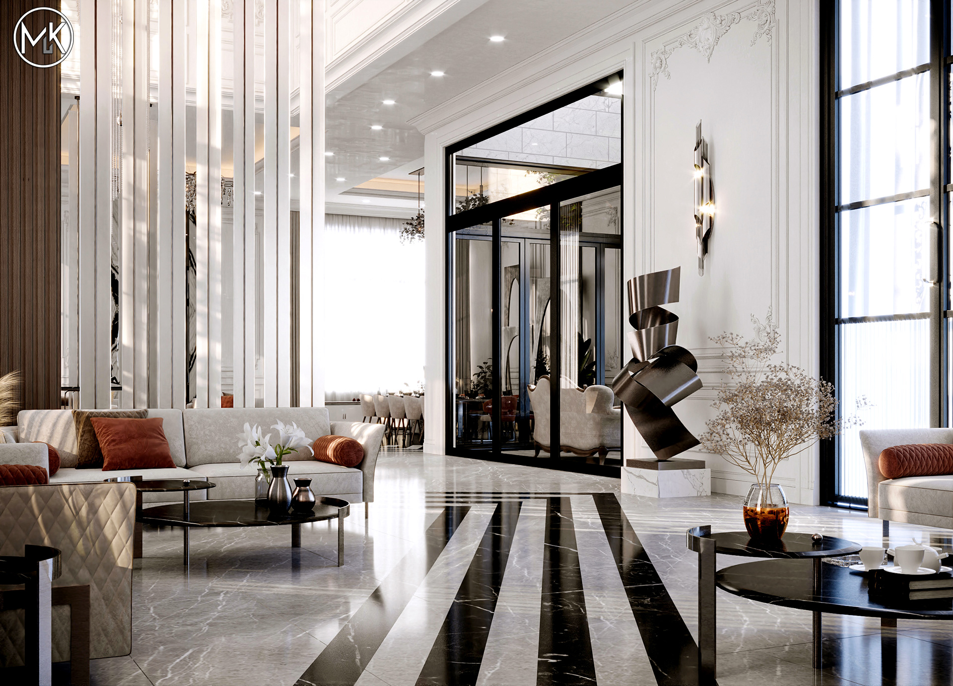 新古典别墅设计丨卡塔尔多哈丨Muhamed Khaled-12