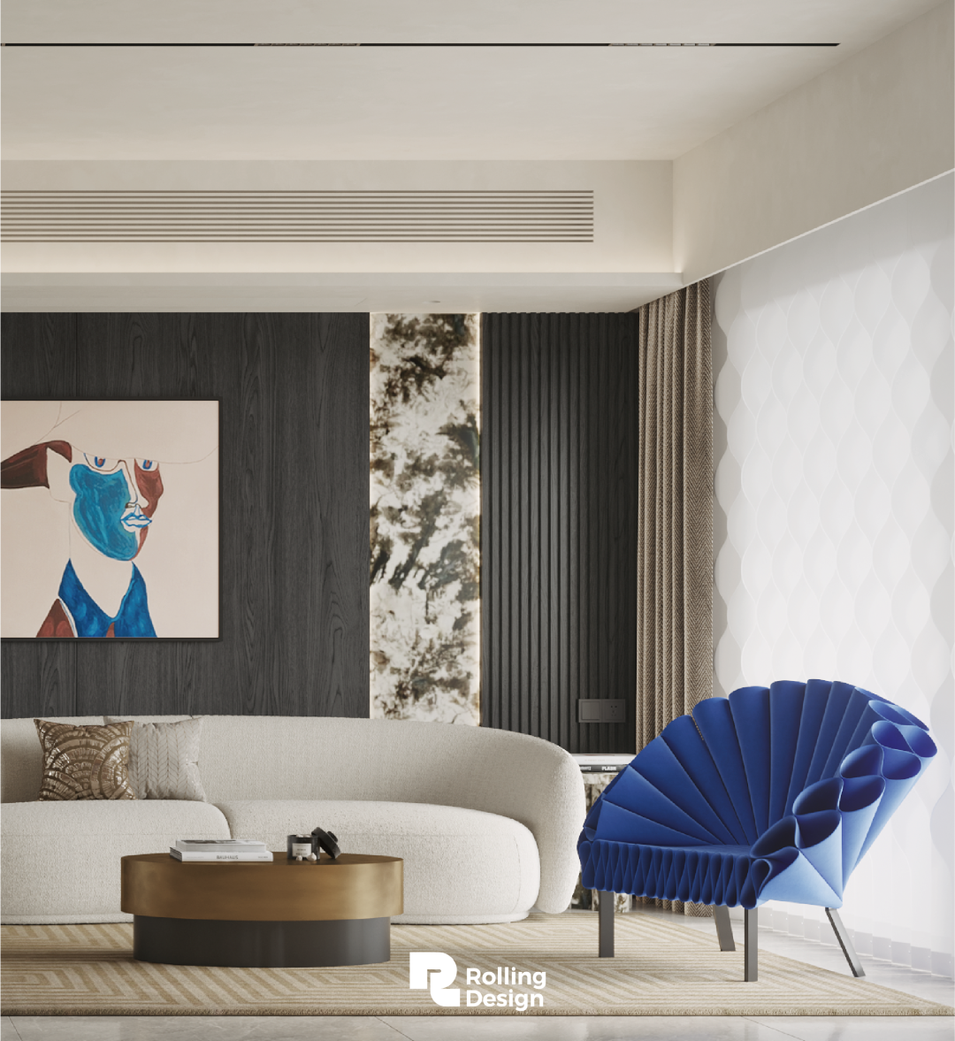 摩登与复古的共舞｜152㎡精装修改造-2