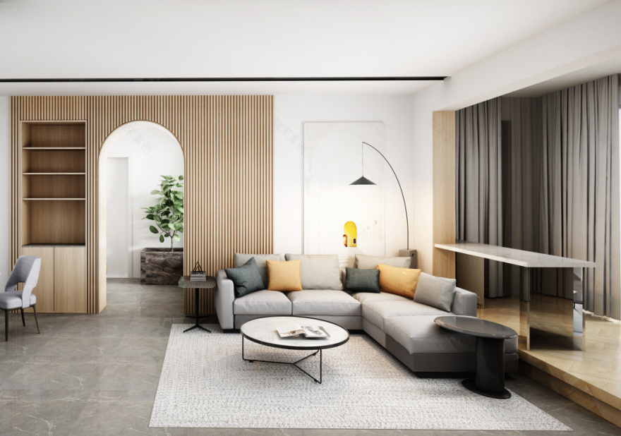 林云设计 | 广西万盛 140㎡现代公寓,绿色生活空间-32