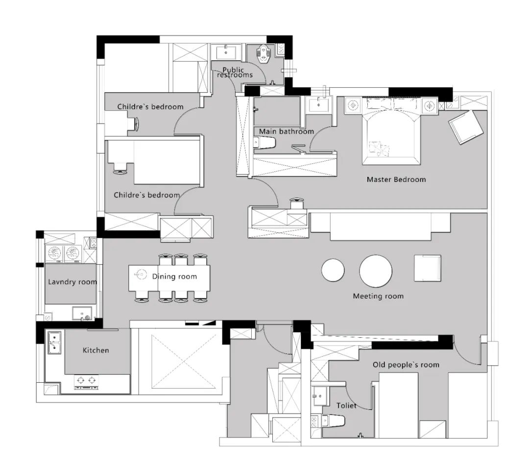 十亩设计 || 锦巷府 || 现代简约风 || 150㎡-5