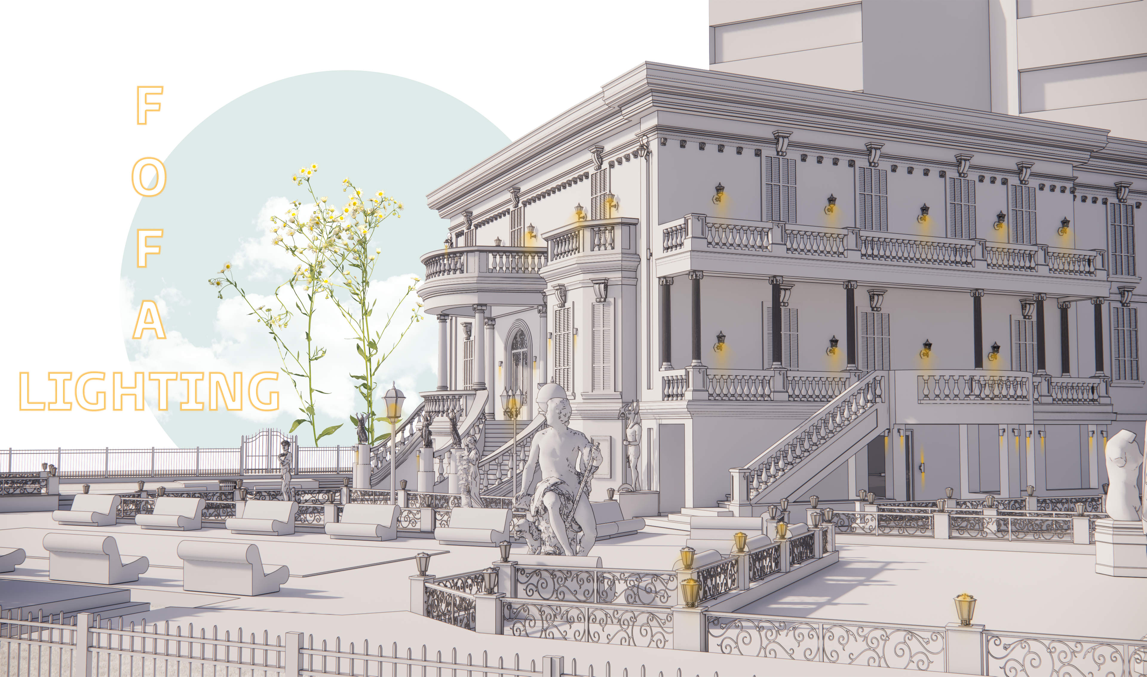 美术学院外立面照明设计丨埃及丨环境处理建筑系-2