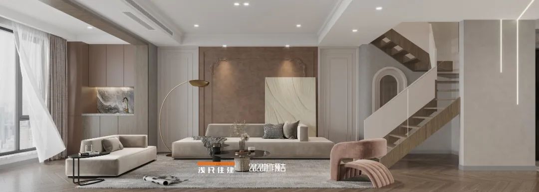 现代轻奢风家居设计案例赏析丨中国北辰丨浅尺住建-13