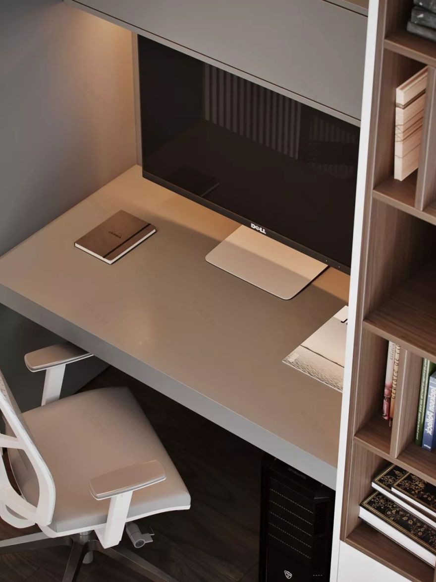 125㎡简约时尚温婉家居设计-51