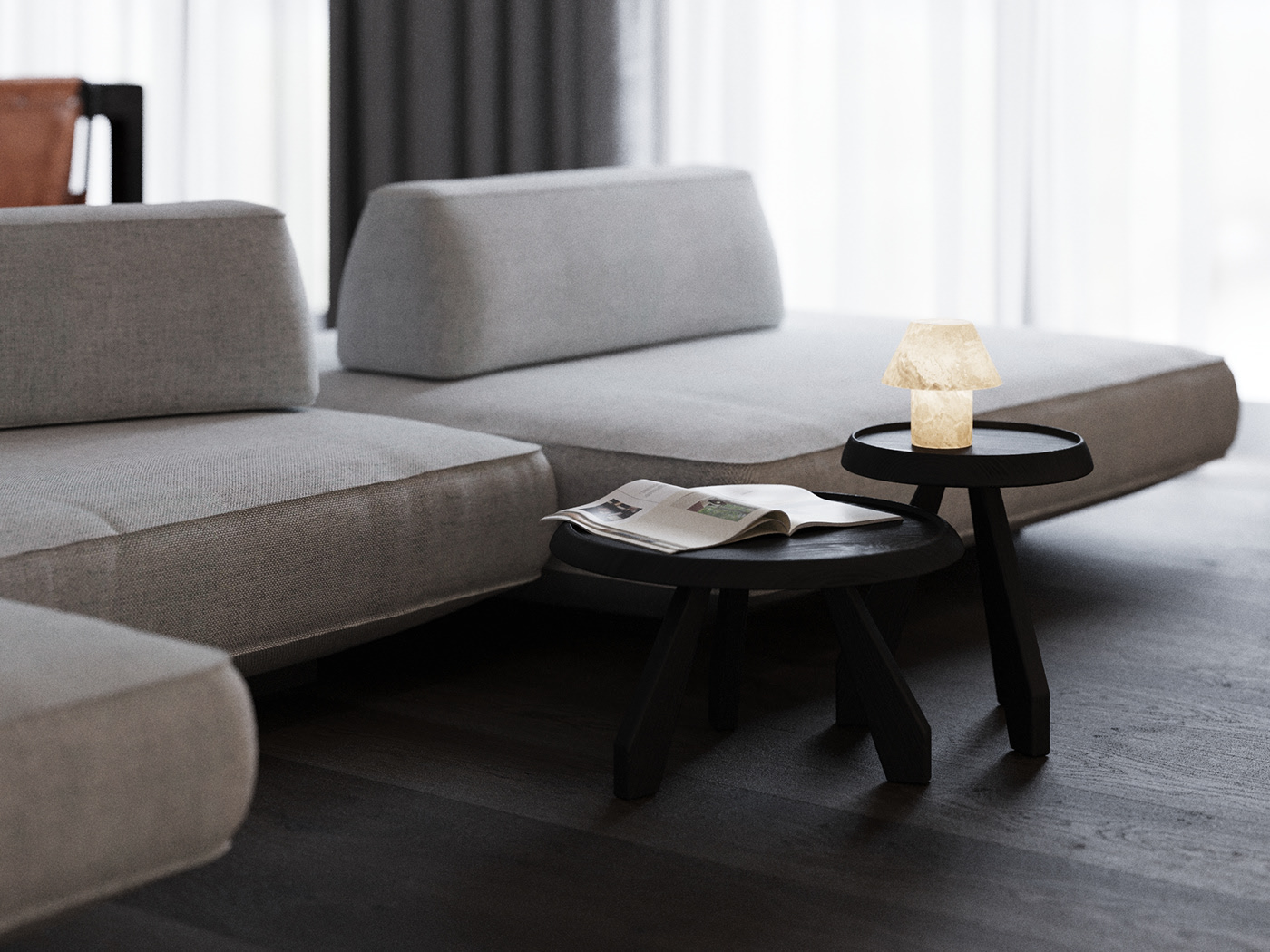 高级灰色系公寓设计 超有范的设计-4