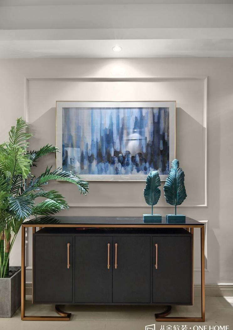 广州凤凰城 106m²美式三居室软装翻新,艺术感与温馨并存-8