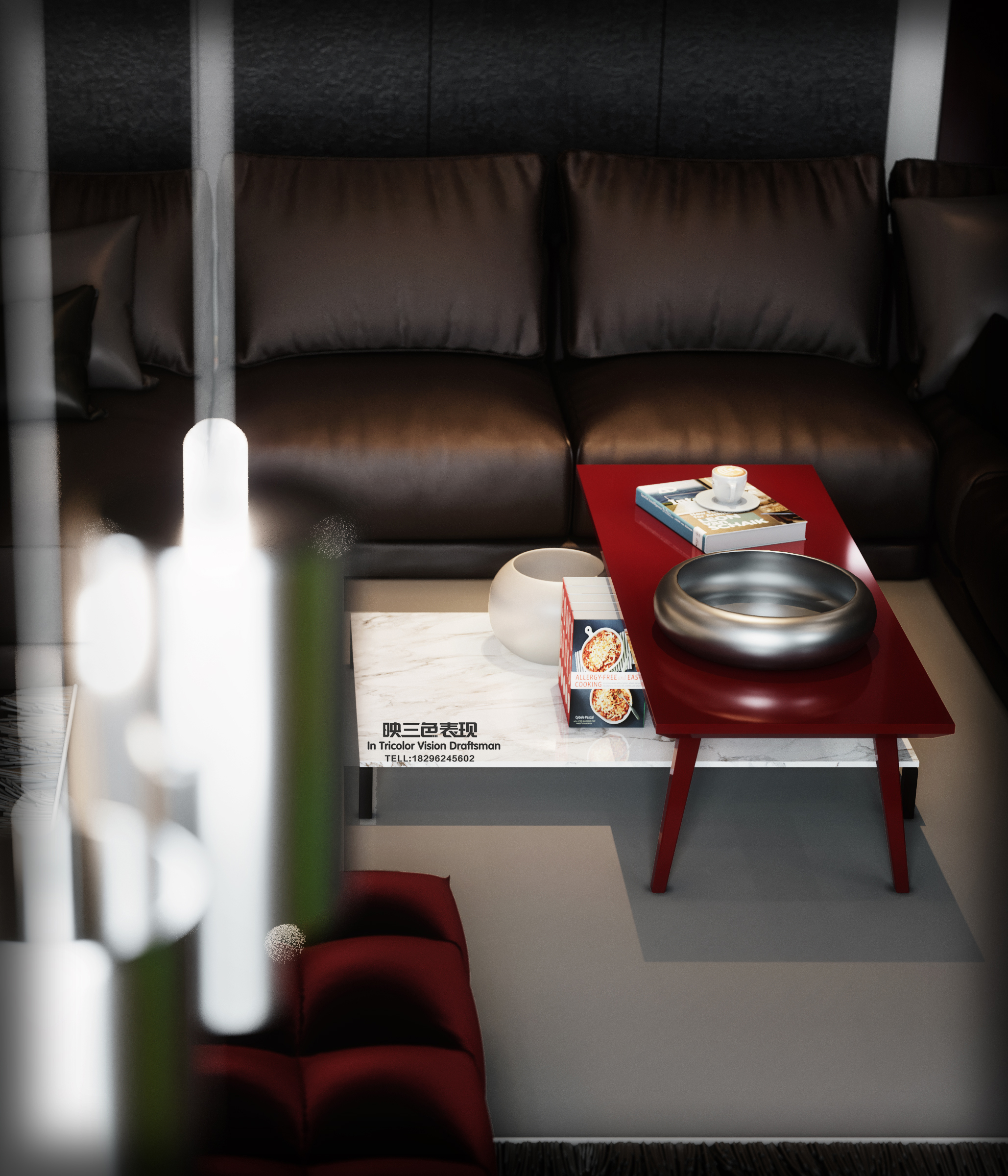 暗调空间设计 | 低明度与红元素的惊艳碰撞-9