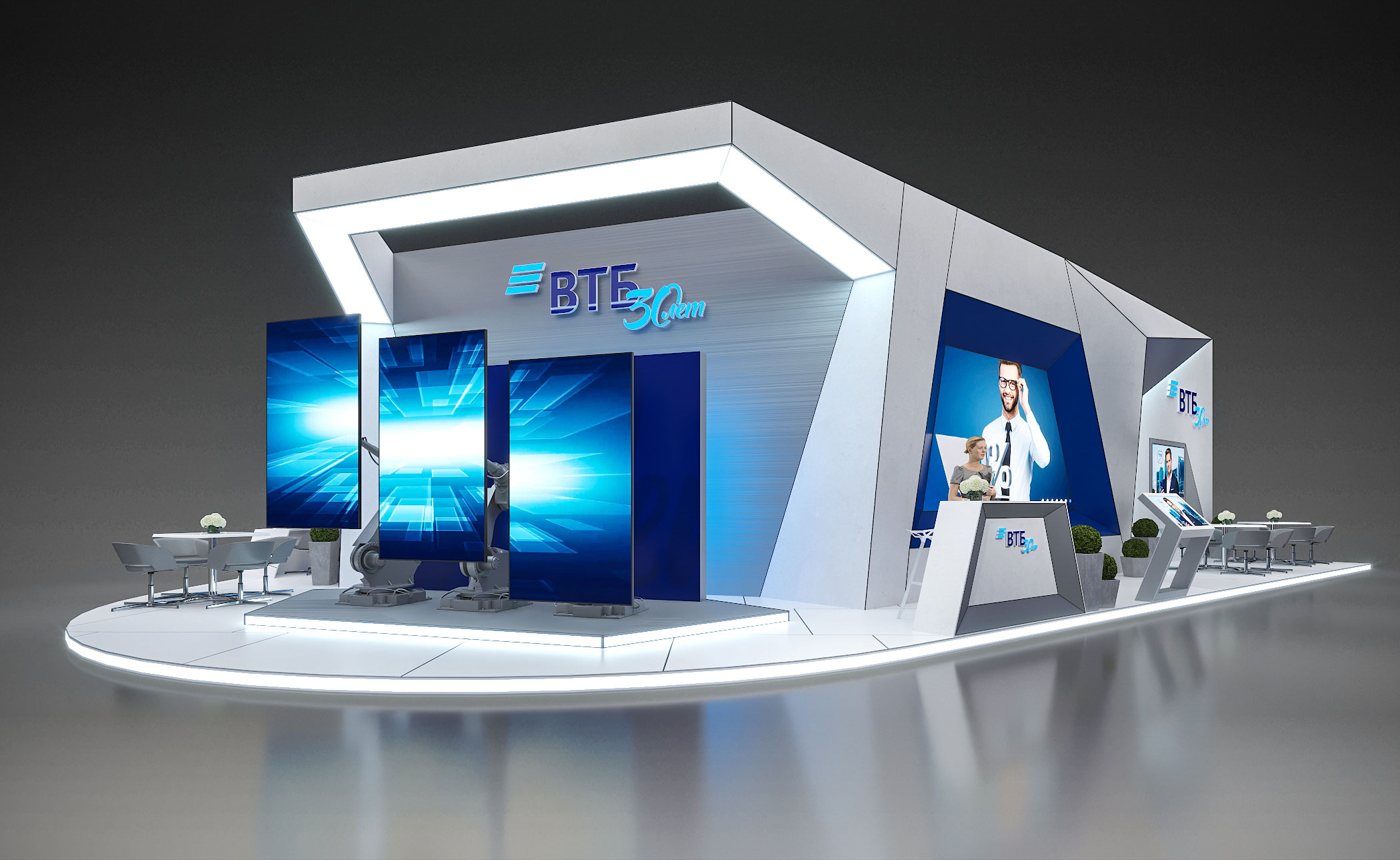Стенд 140 метров для компании ВТБ-1