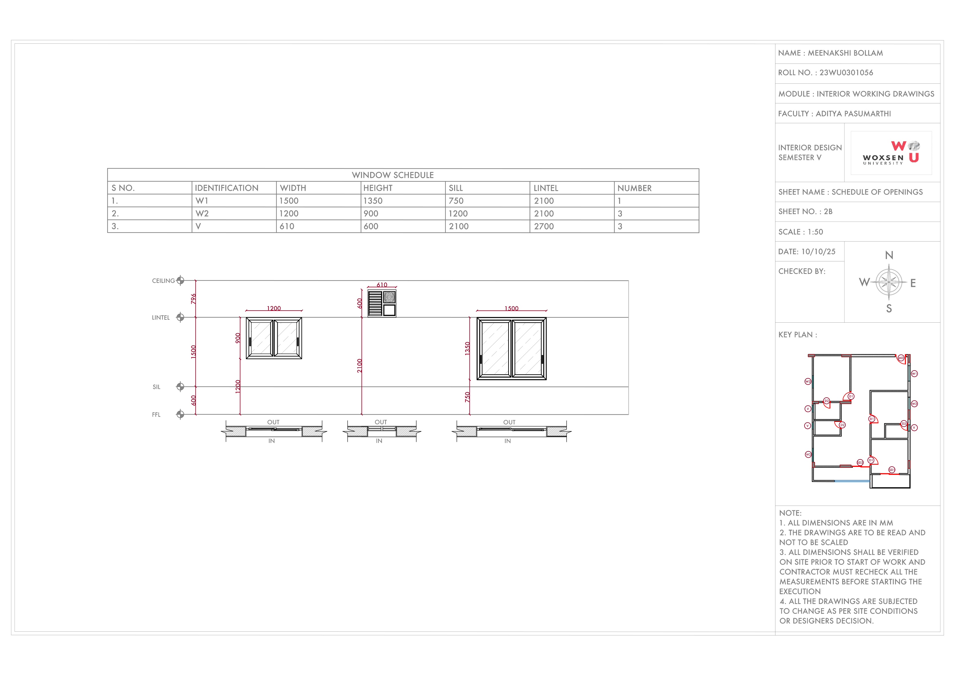 Interior Working Drawings - 2BHK Home-10