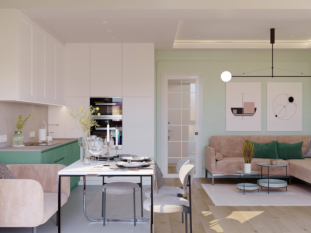 Captivating Pink, Blue And Green Interiors-24