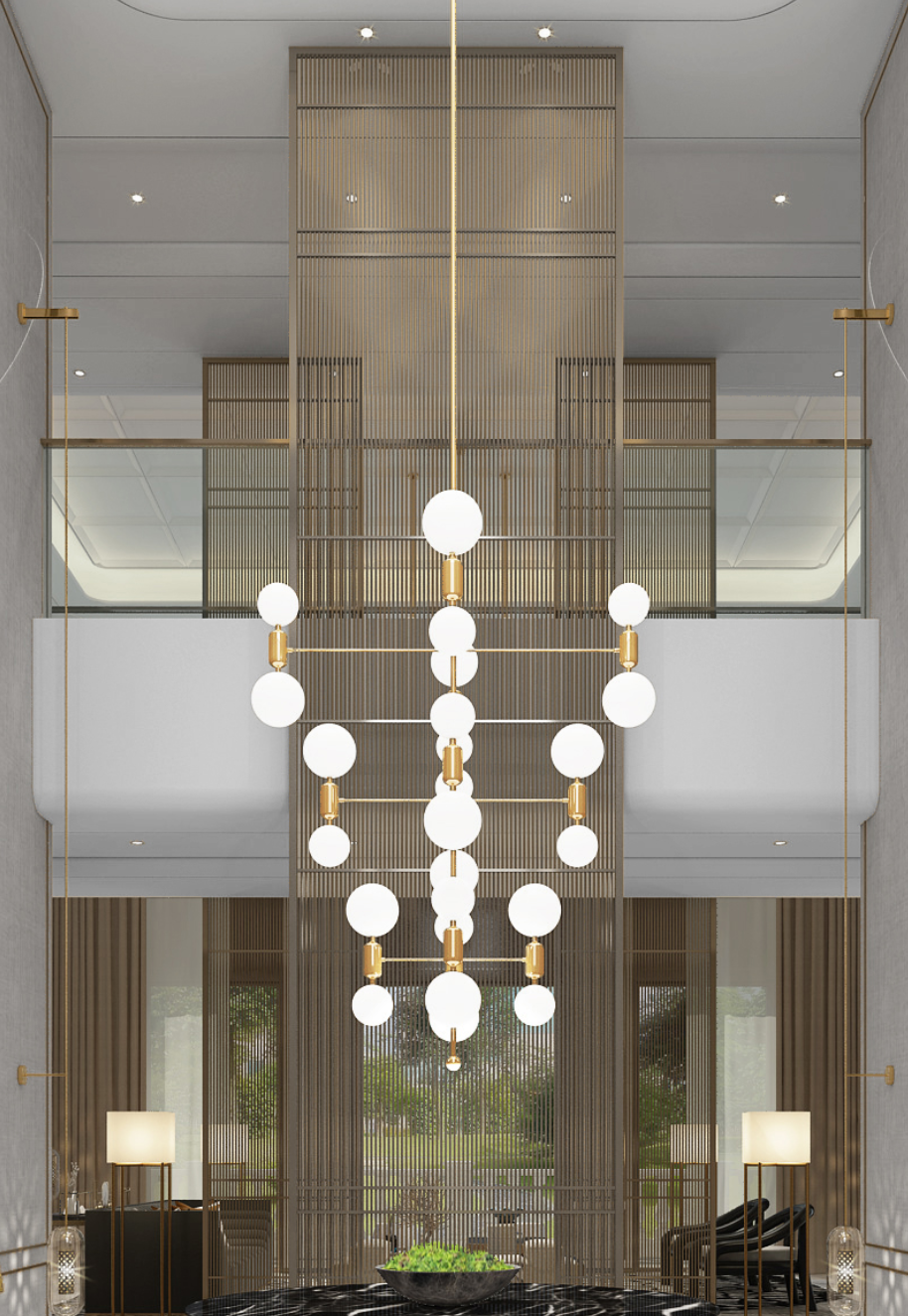 《富春山居》穿越时空,1300 平米低奢东方美墅-24