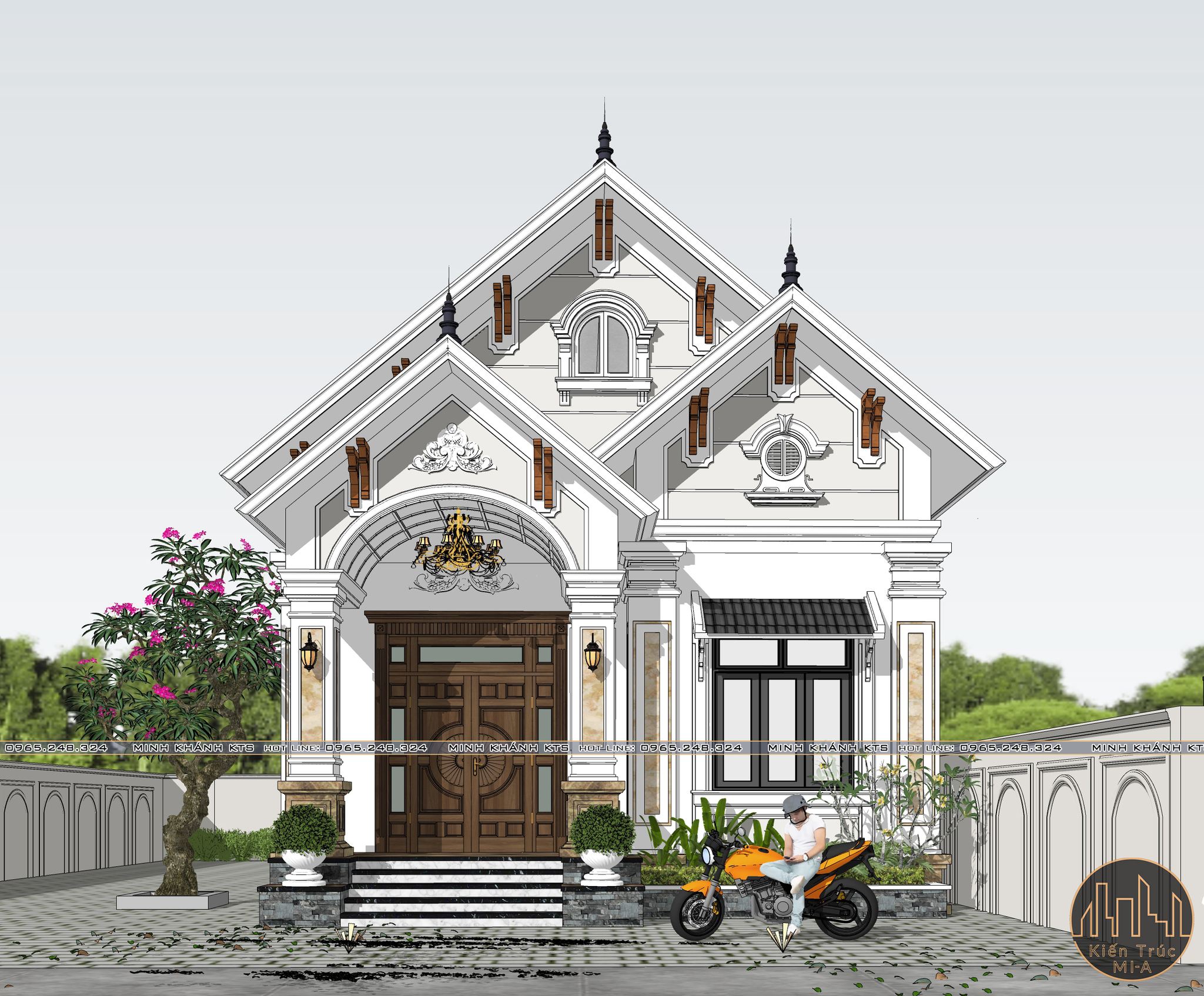 免费的SketchUp房屋外部模型丨Le Minh Khanh-7