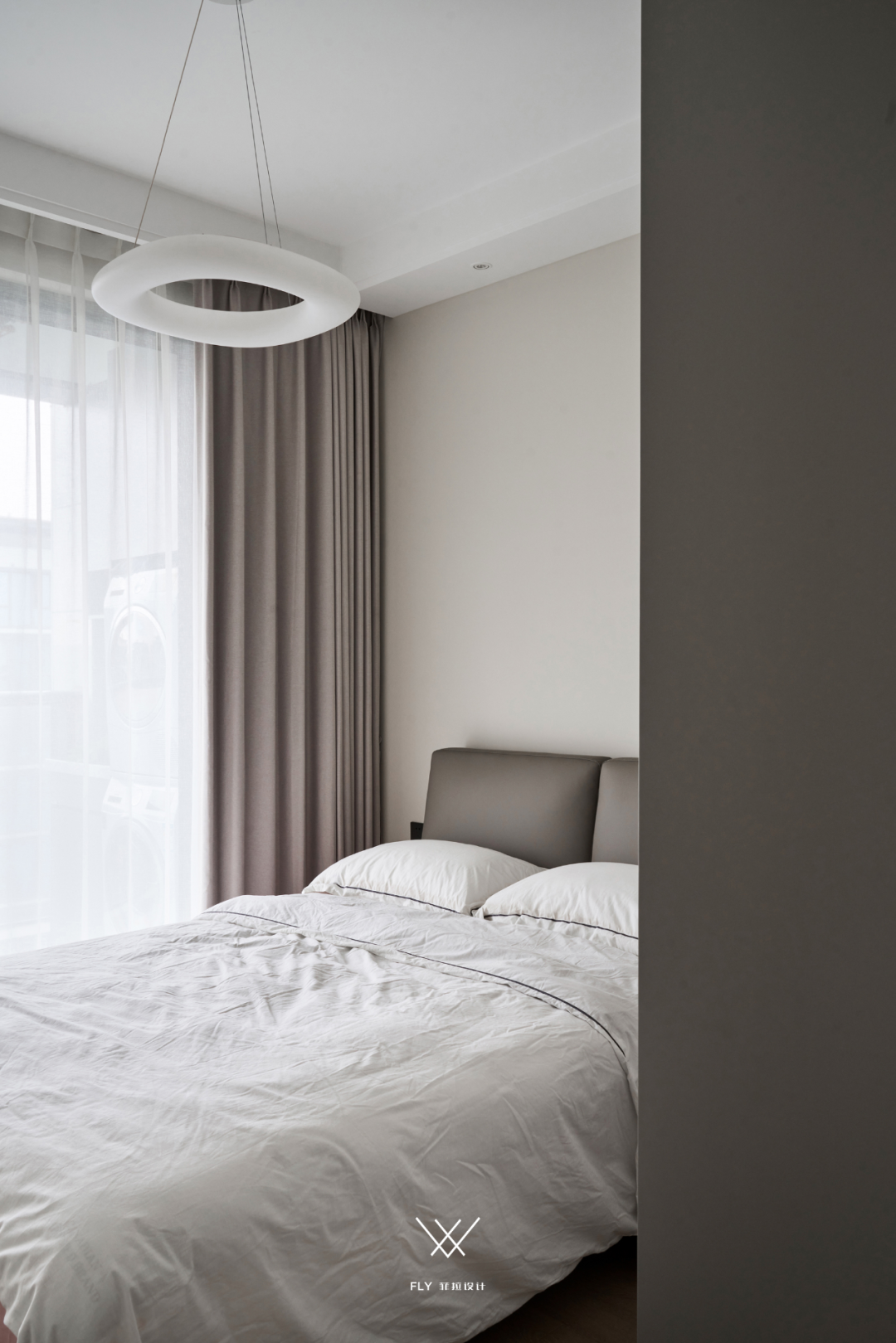 奶油色调的现代简约家居设计丨中国杭州丨菲拉设计-67