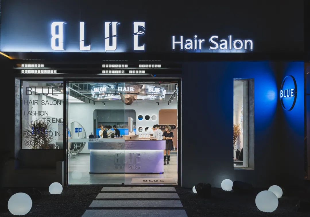 BLUE Hair Salon · 天空之境,蓝色美学空间丨JD 集點设计工作室-4