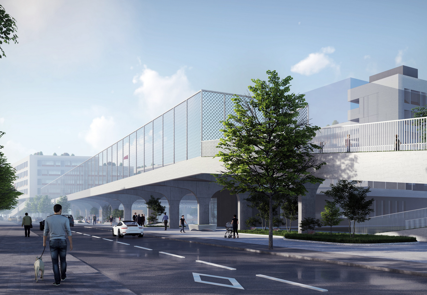 深圳宝安沙井街道东塘旧村九年一贯制学校SU模型-0