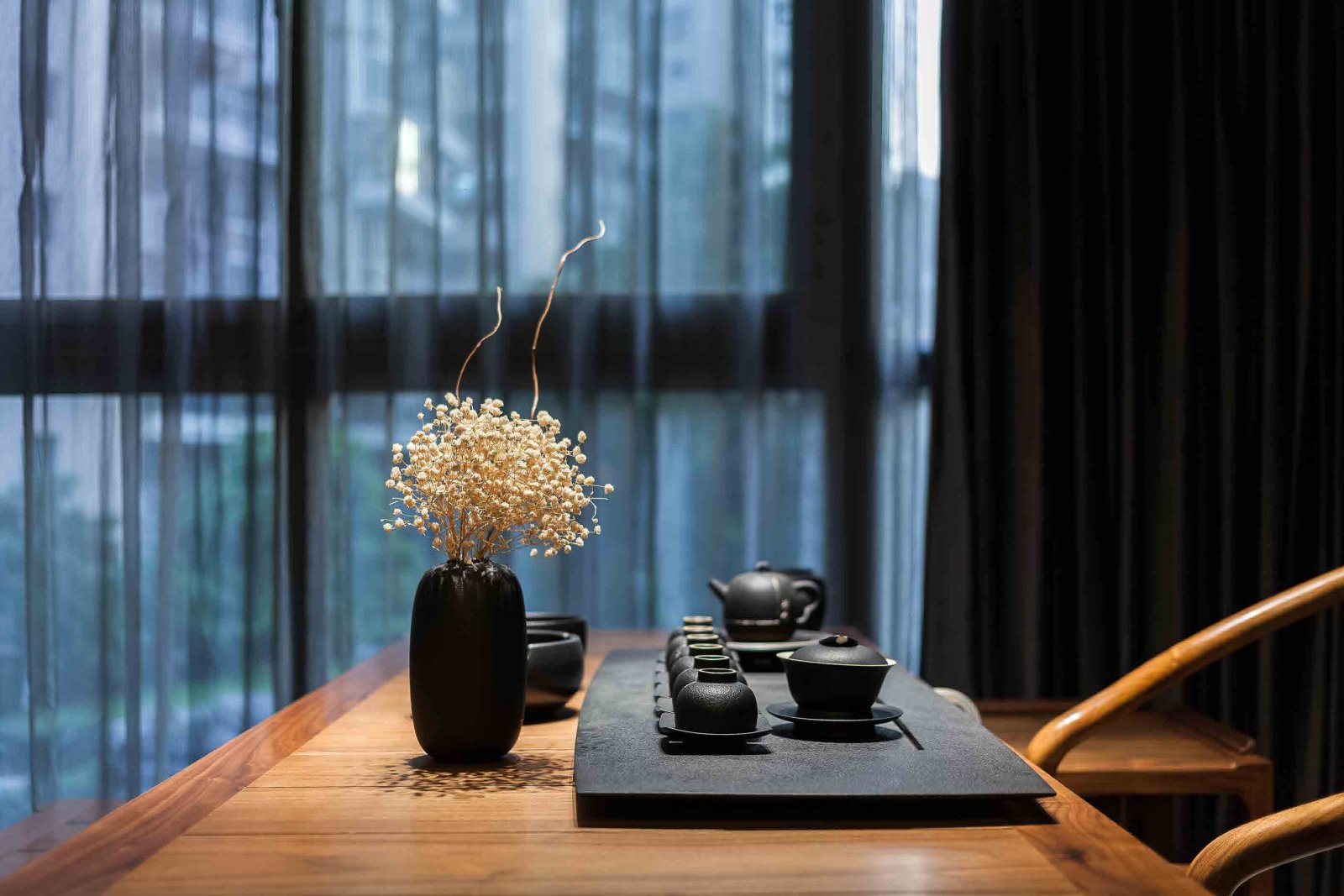 "东篱佳境" | 自然色木材打造宁静安逸居家空间-17