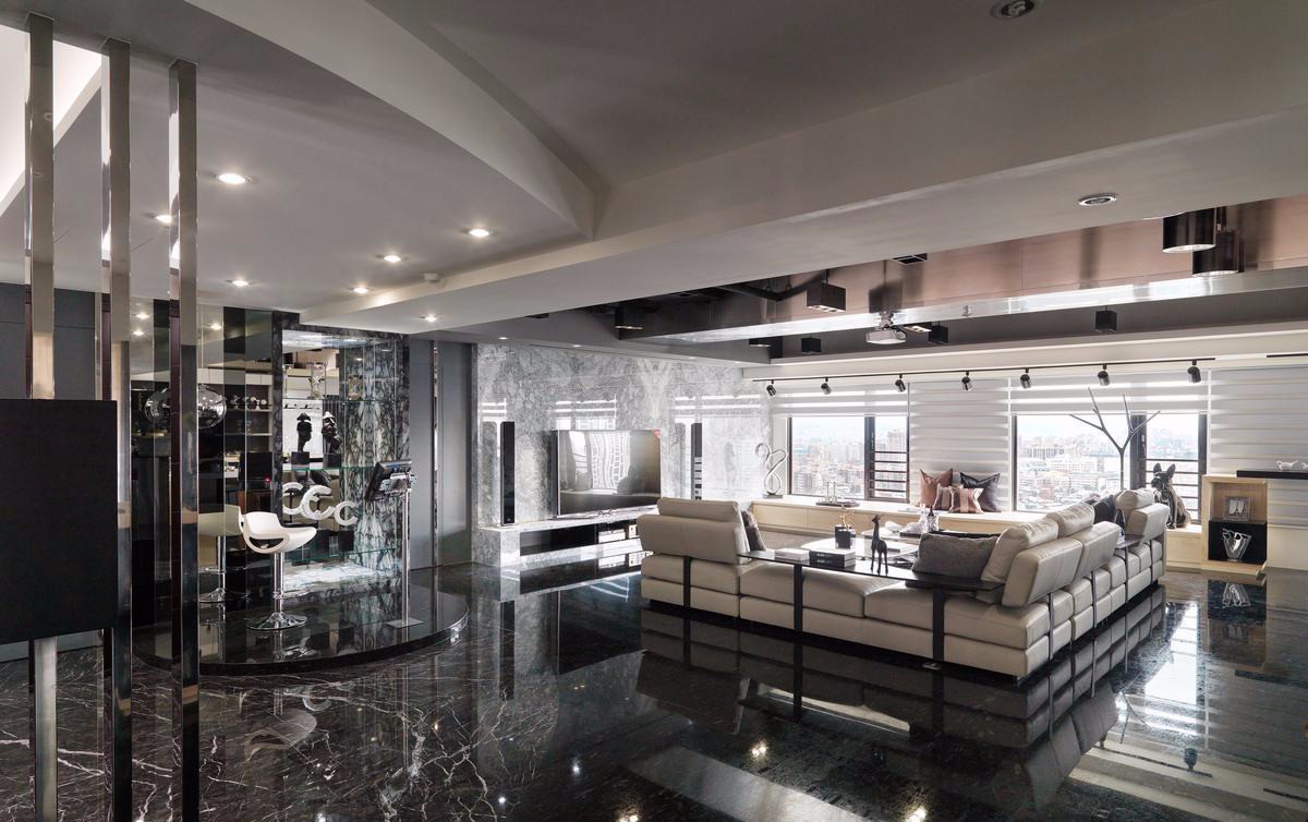 大尺度娱乐生活宅  沐丝室内装修设计-3